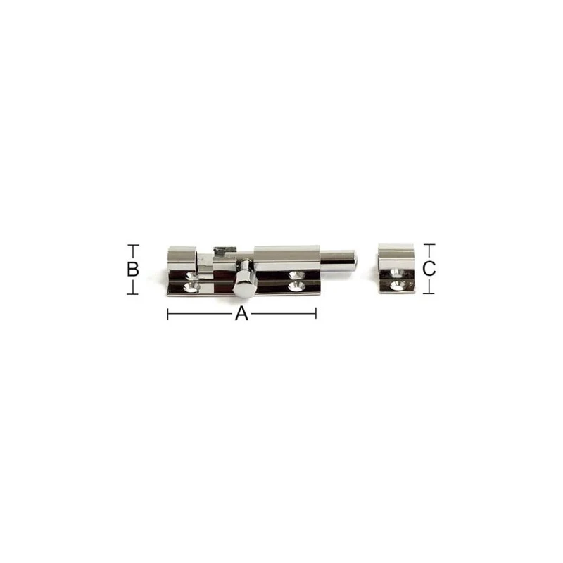 Skjutregel 4539 63mm krom SB