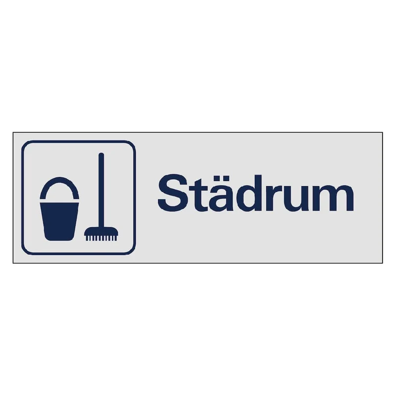 Skylt Städrum
