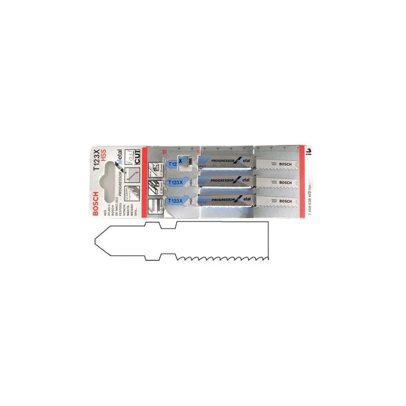 Sticksågsblad T123X 3ST