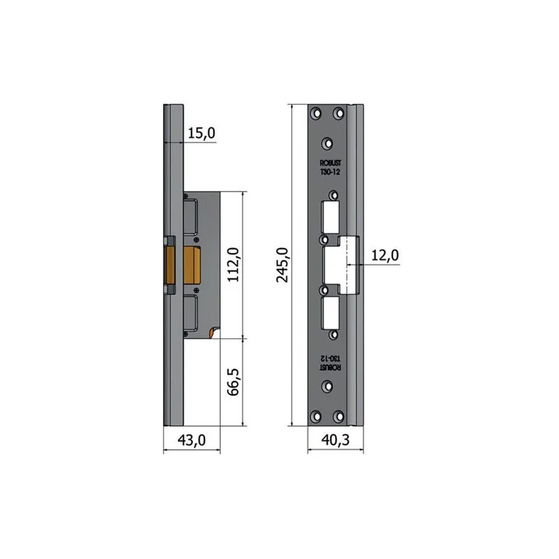 Monteringsstolpe T30-12