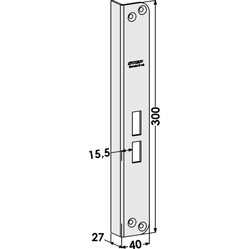Slutbleck ST802-B vinklad höger