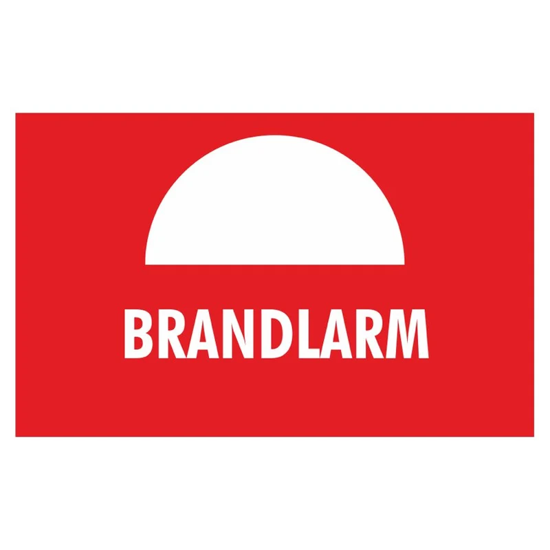 Skylt brandlarm 210x150mm