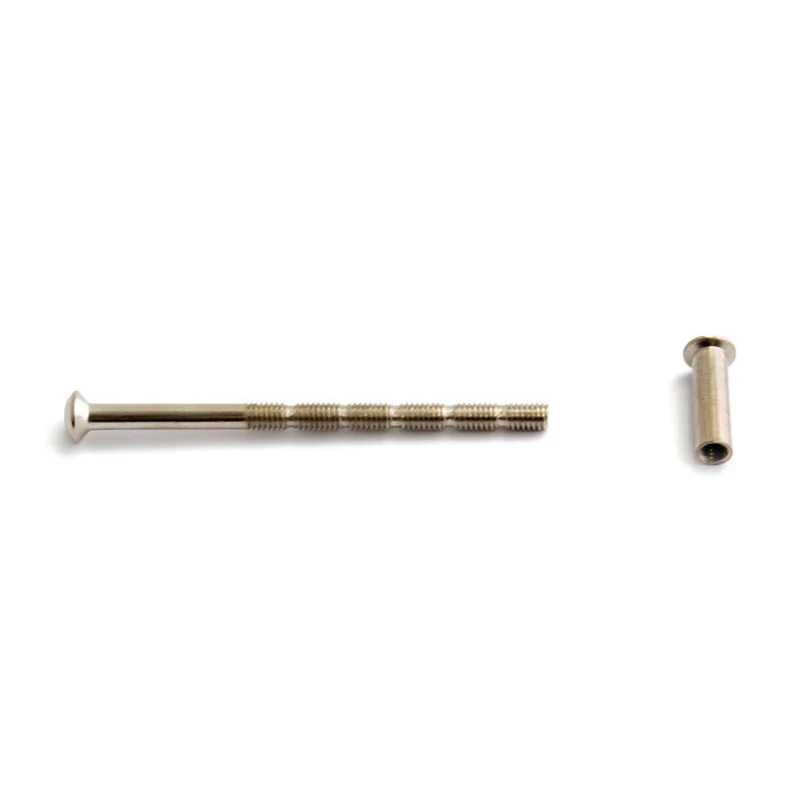 Skruv med nippel M4 10-65 nickel 2-pack SB