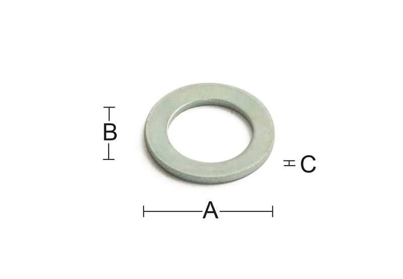Slitring 250 7x12x2mm galv 10st SB
