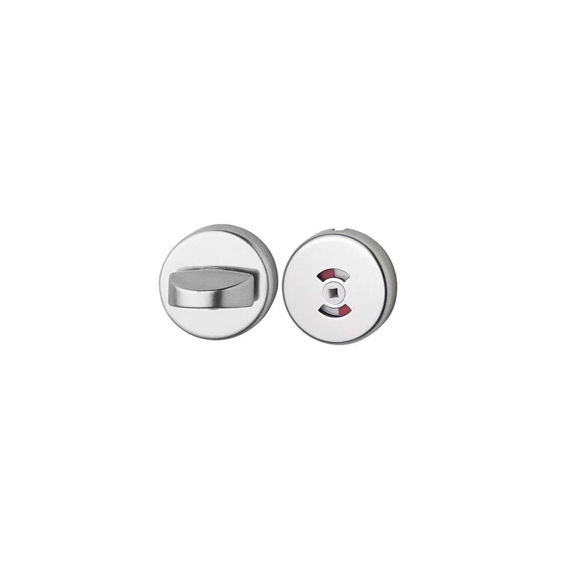 Toalettbehör innerdörr F1 aluminium silver röd/vit