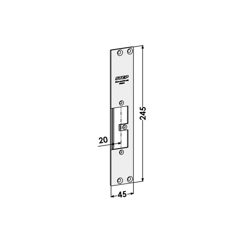 Monteringsstolpe ST9504H plan