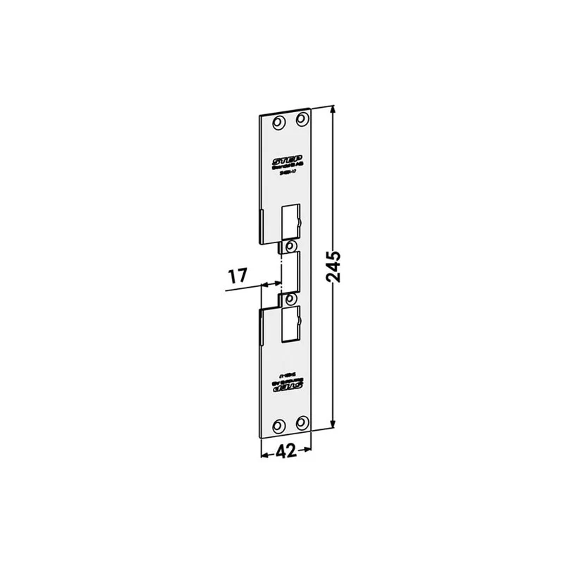 Monteringsstolpe ST4001-17 plan
