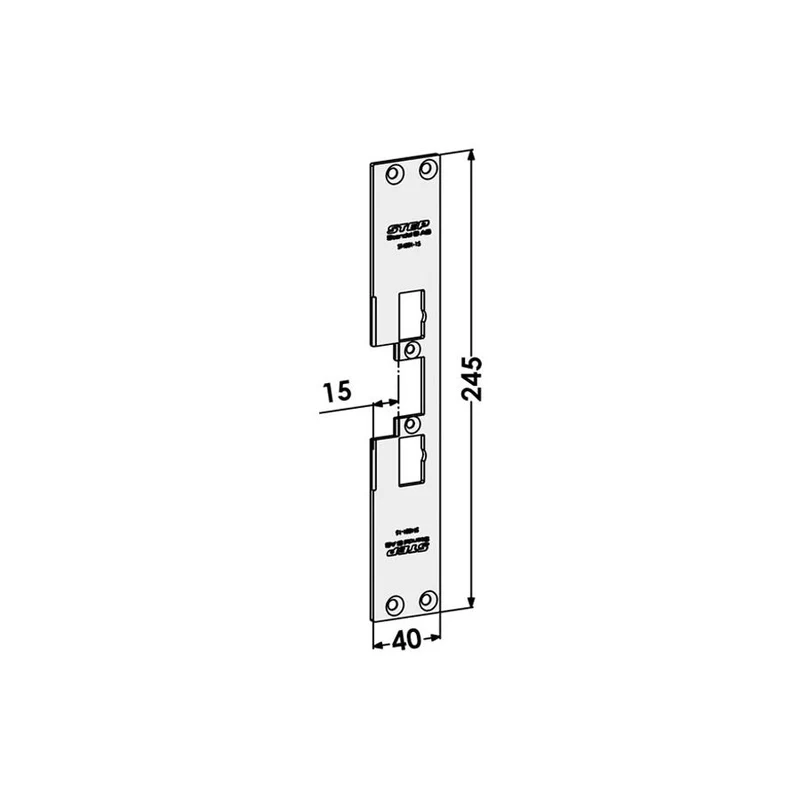 Monteringsstolpe ST4001-15 plan