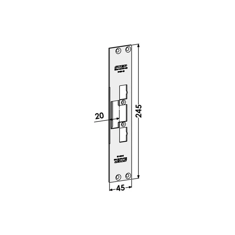 Monteringsstolpe ST4001-20 plan