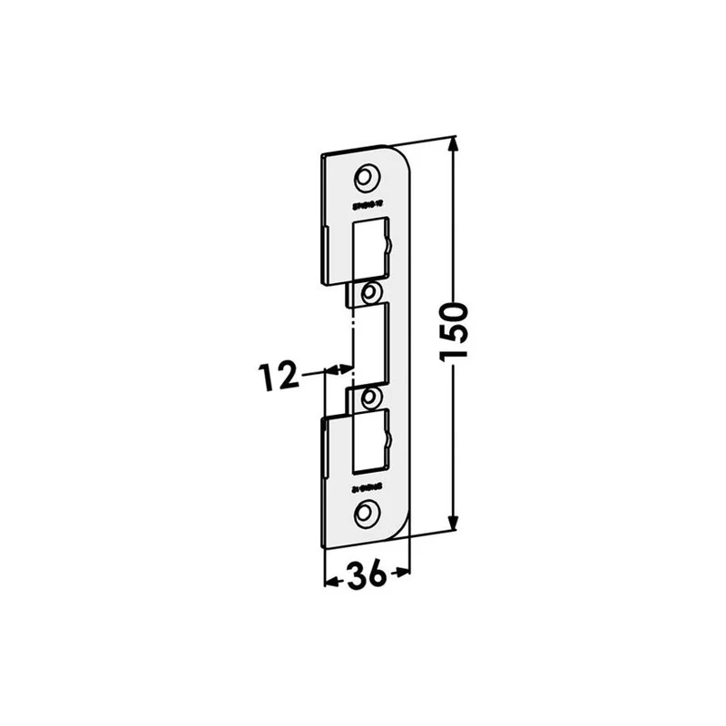 Monteringsstolpe ST4010-12 plan