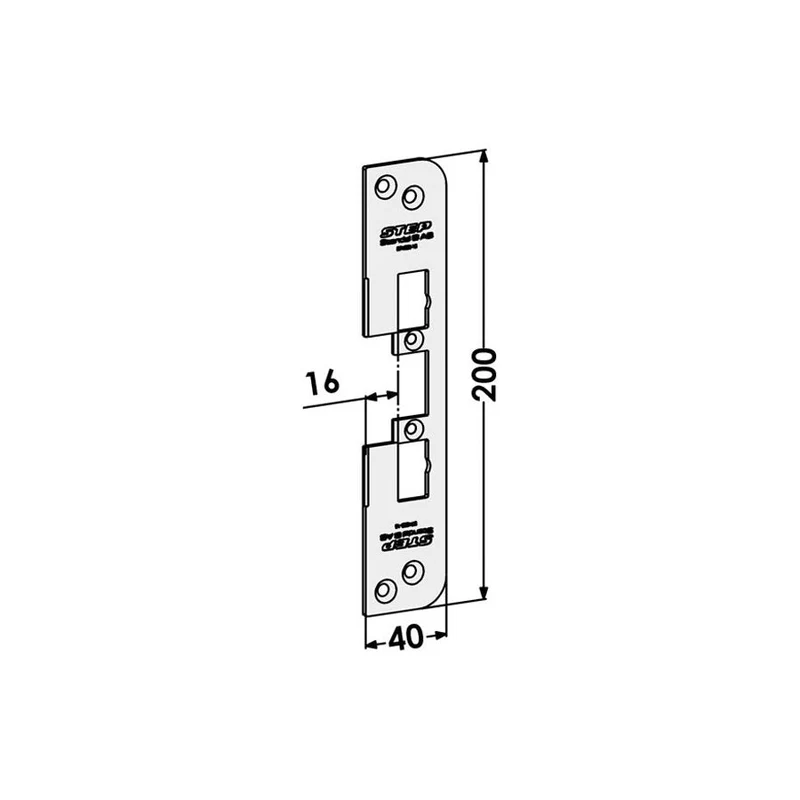 Monteringsstolpe ST4009-16 plan