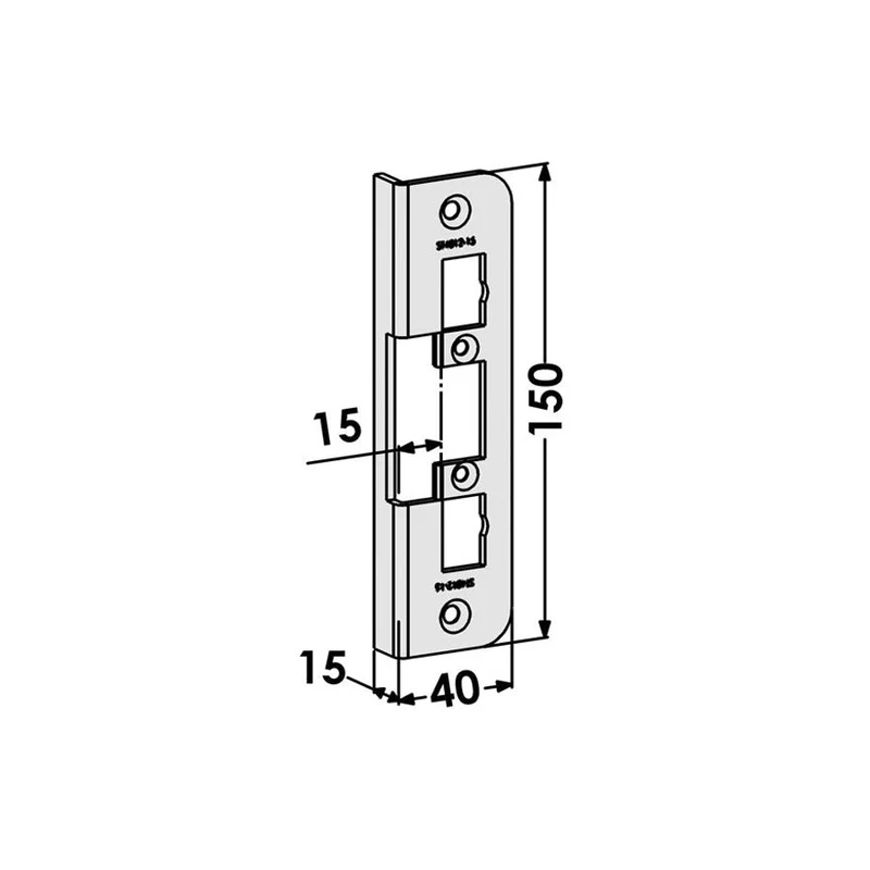 Monteringsstolpe ST4012-15 vinklad