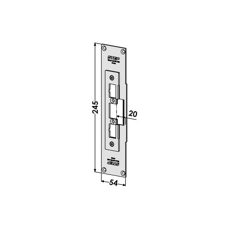 Monteringsstolpe ST4023 plan