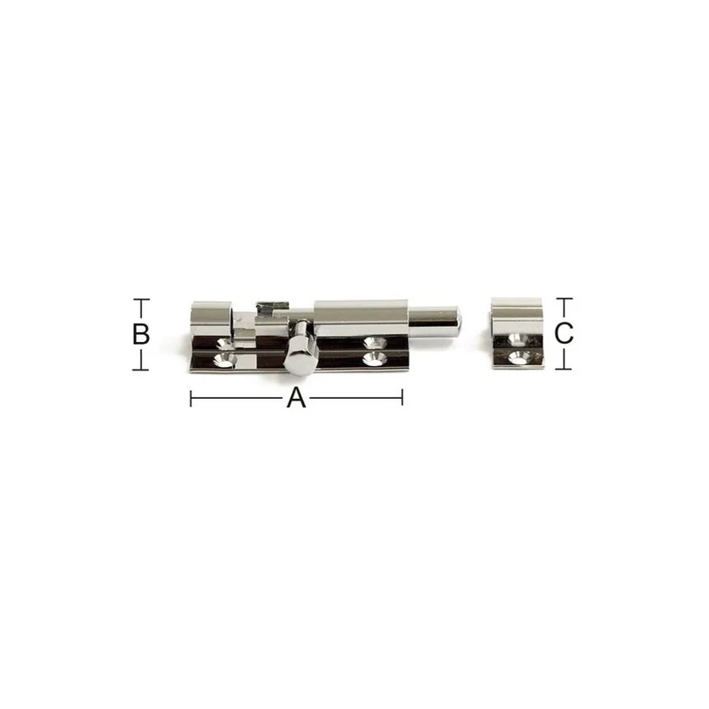 Skjutregel 4539 38mm krom SB