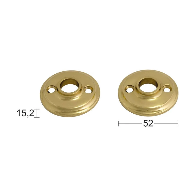 Rosett 1680 mässing SB