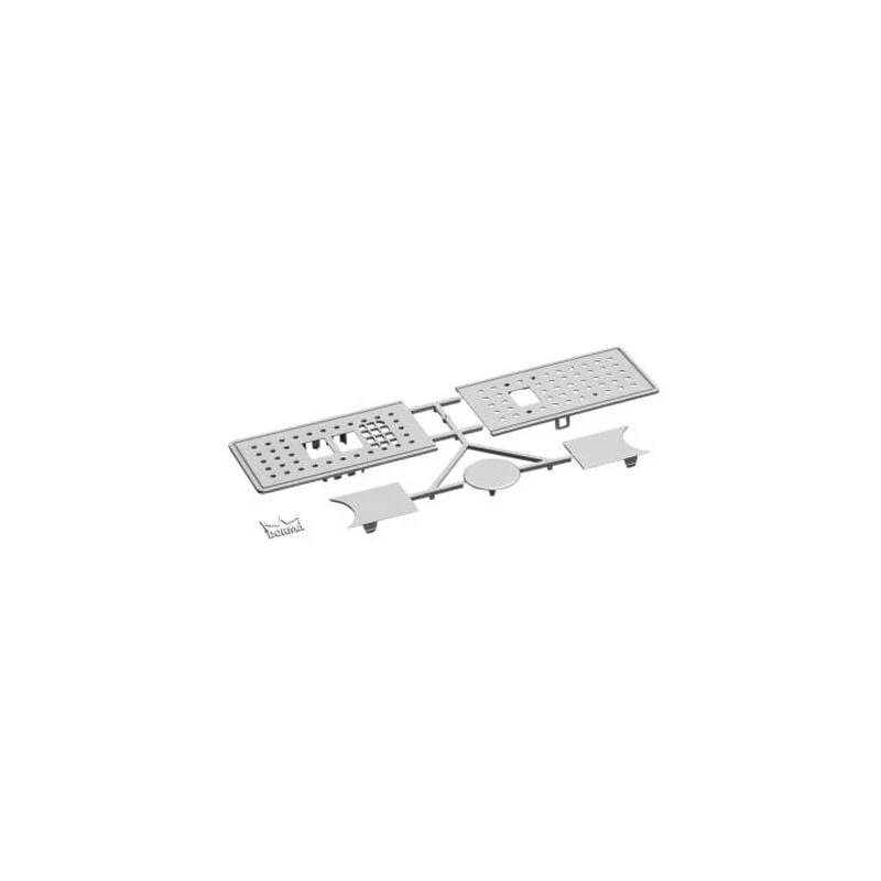Gavelset 2 gavlar ED100/250 silver