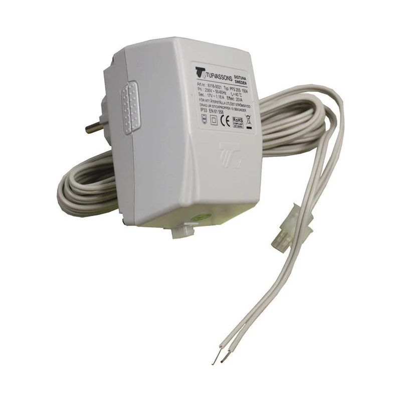 Transformator växel 17VAC 1A plugin