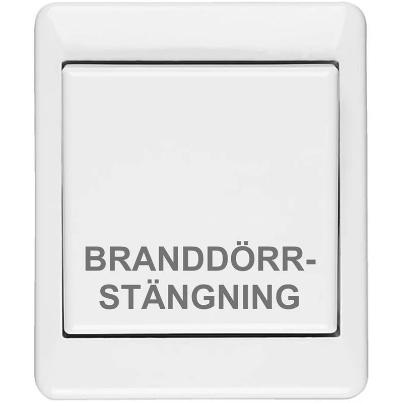 Branddörrstängningsknapp utanpåliggande