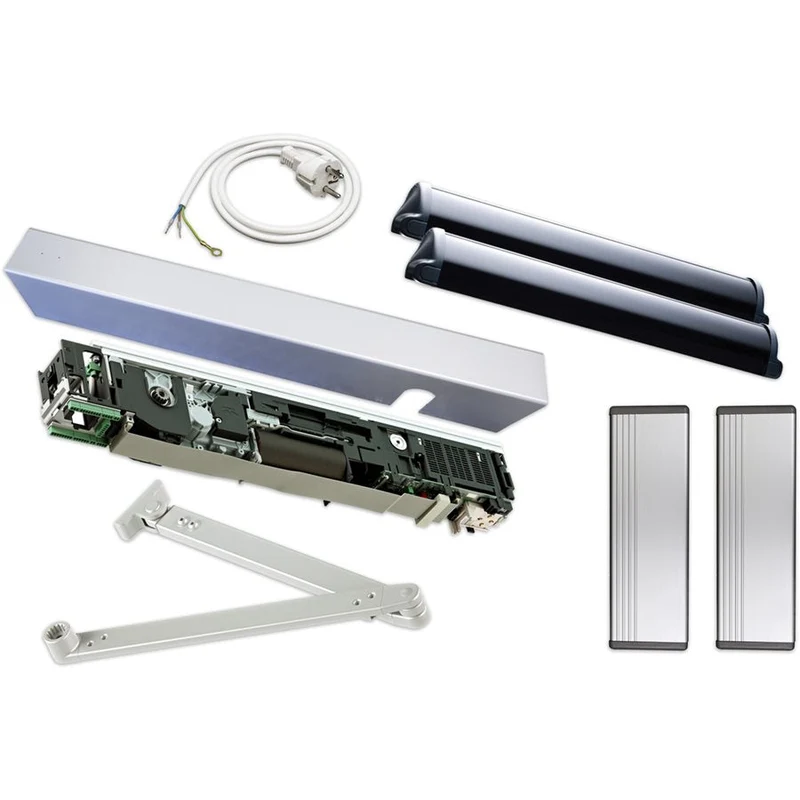 Dörrautomatikpaket ED250LE tryckande 4SAFE AK aluminium