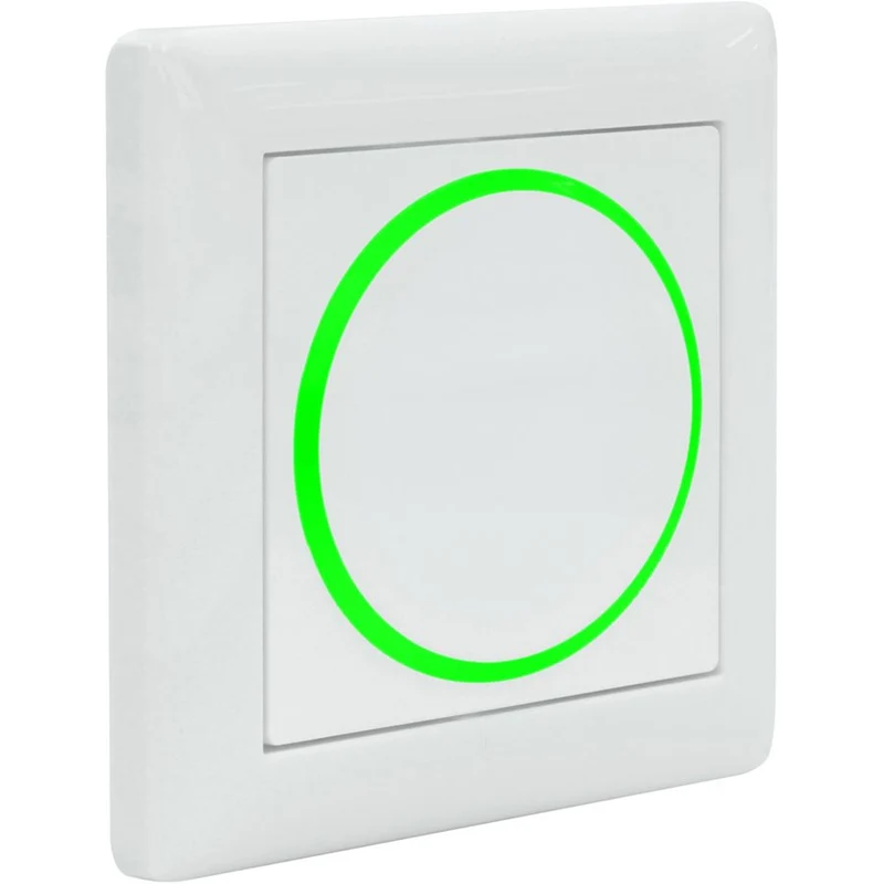 Tryckknapp CleanSwitch beröringsfri vit infälld