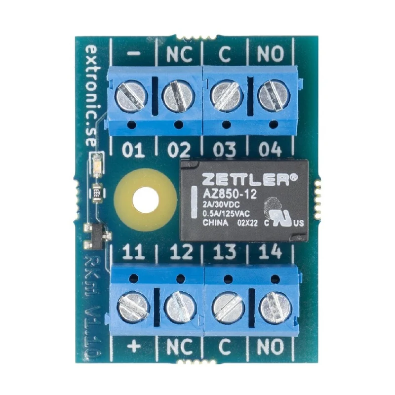 Reläkort RKm 12/24VDC självhäftande